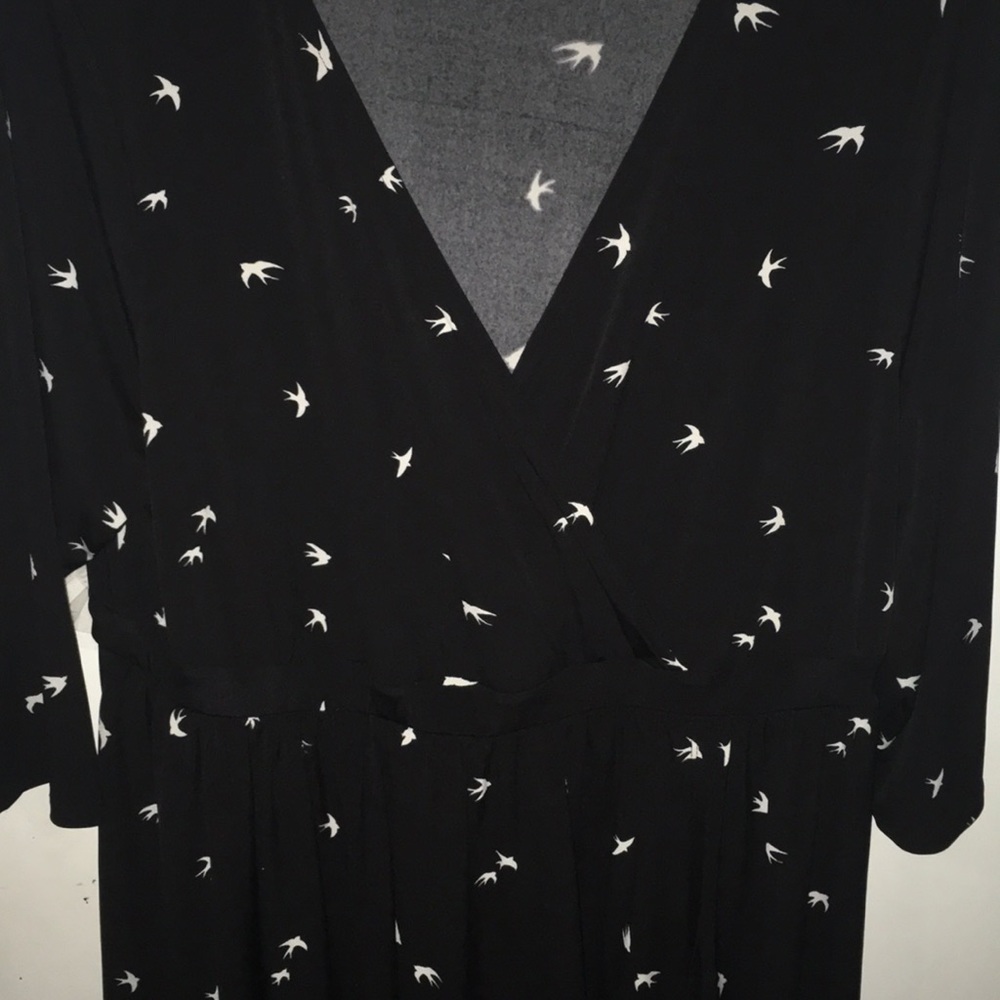 Torrid Printed Bird Swing Dress - Picture 3 of 6